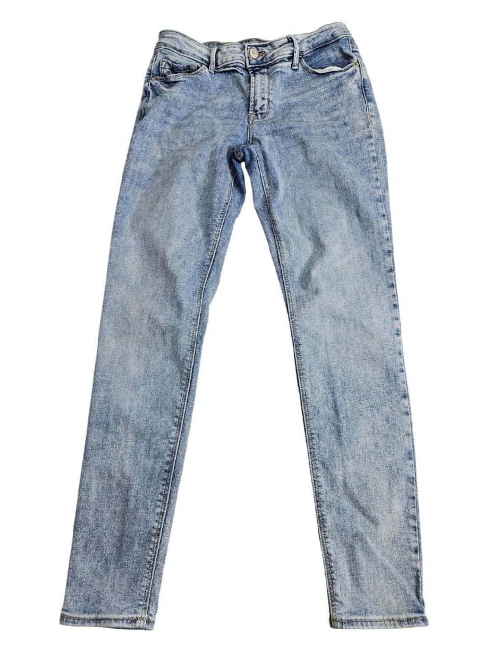 Old‎ Navy Rockstar Super Skinny Jeans Womens 6 Blue Light Wash Mid Rise Stretch